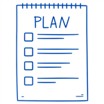 plan in a notepad